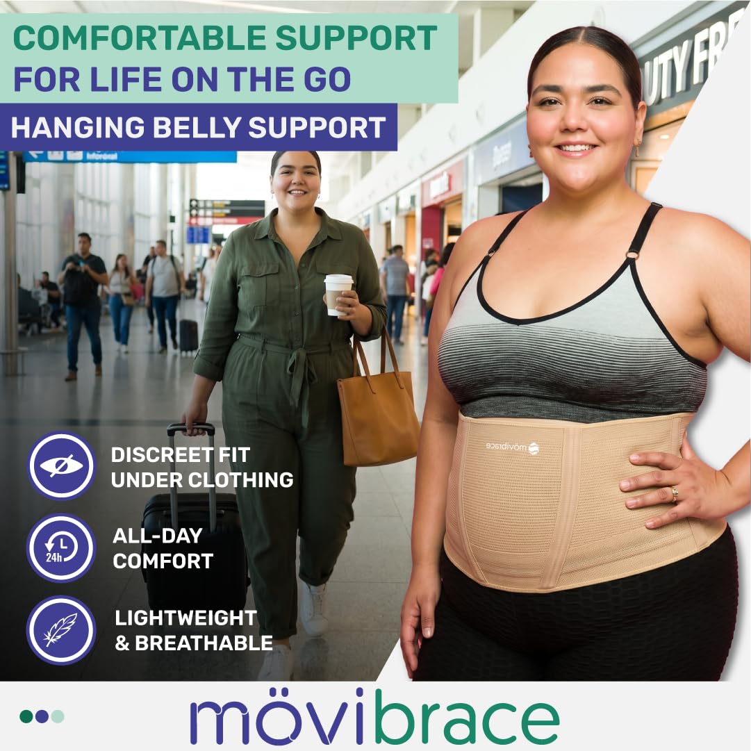 Movibrace Bauchgurt zum Aufhängen von Bauch, schwachen Bauch- und unteren Rückenmuskeln (XX-Large)