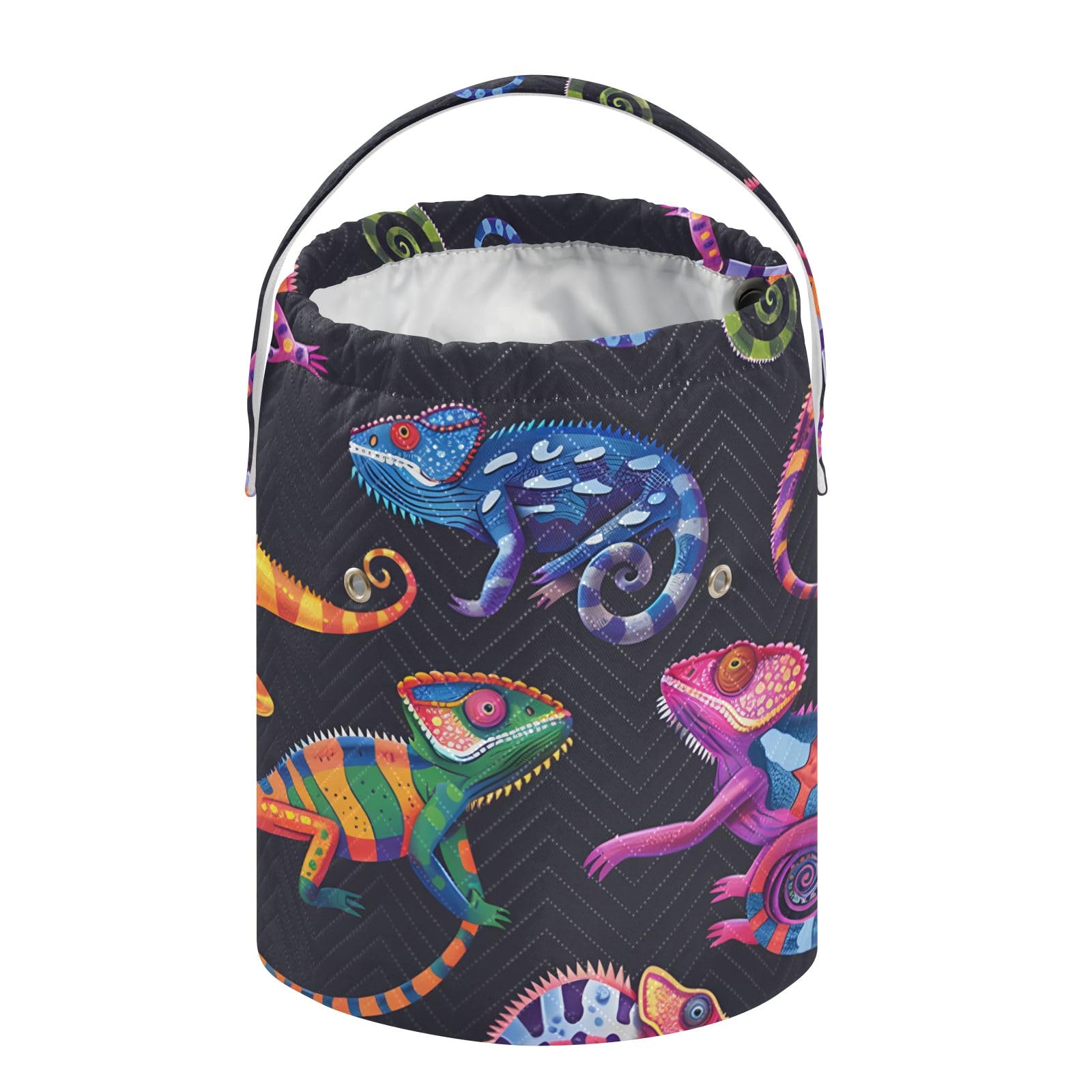 Yarn Storage Bag Small Crochet Bag Knitting Bag Organizer Lizard Colorful Yarn Bags for Crocheting Basket