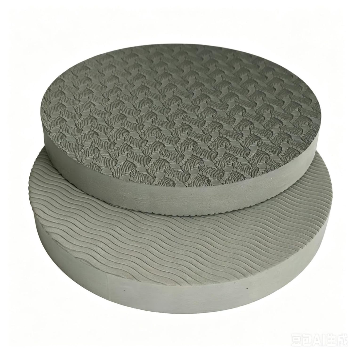 thick exercise pad with grip textured exercise kneeling pad safeguarding workout mat anti-slip for floor exercises, home workouts, gray, 20mm-30cm