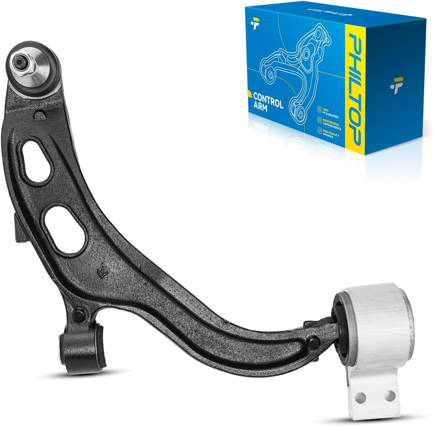 PHILTOP 1Pc Control Arm Fit for Taurus, Flex, Police Interceptor Sedan 2013-2019; Special Service Police Sedan 2014-2018,1 Front Right Lower Control Arm w/Ball Joint K622917