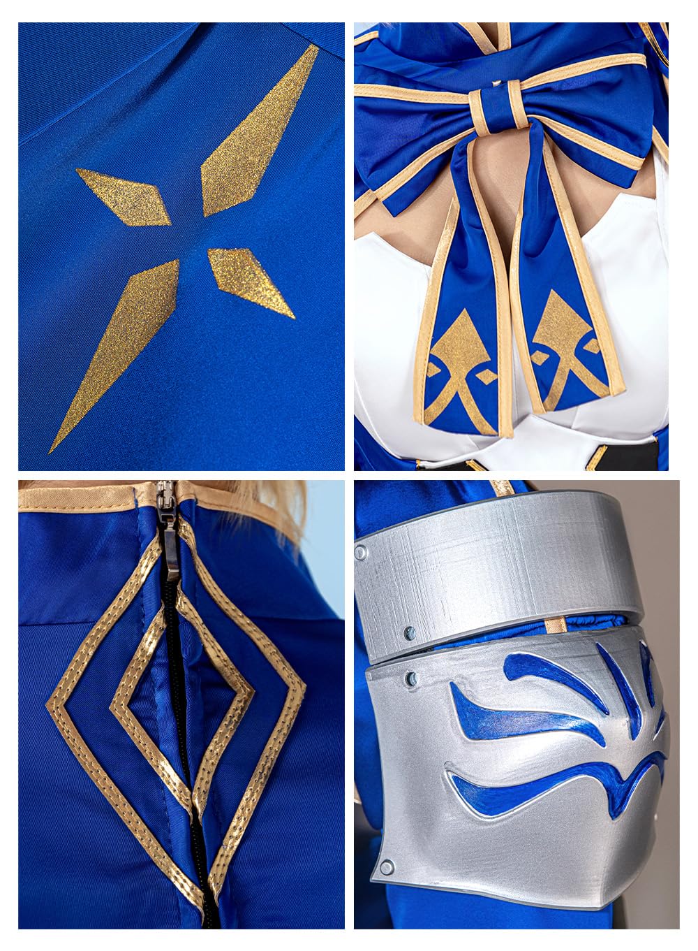 OSIAS Kobieta Gra Saber Kostium Cosplay