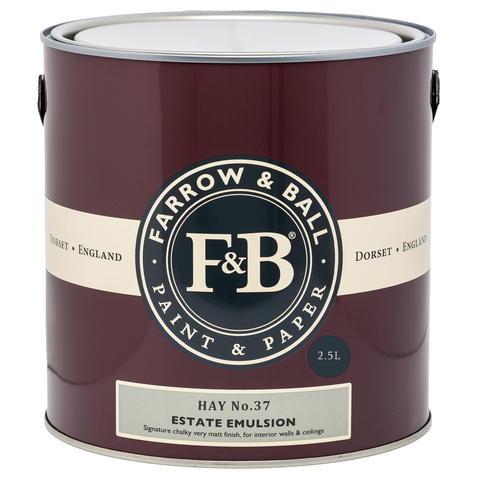 Farrow & Ball Estate Hay No.37 Matt Emulsion Paint, 2.5L