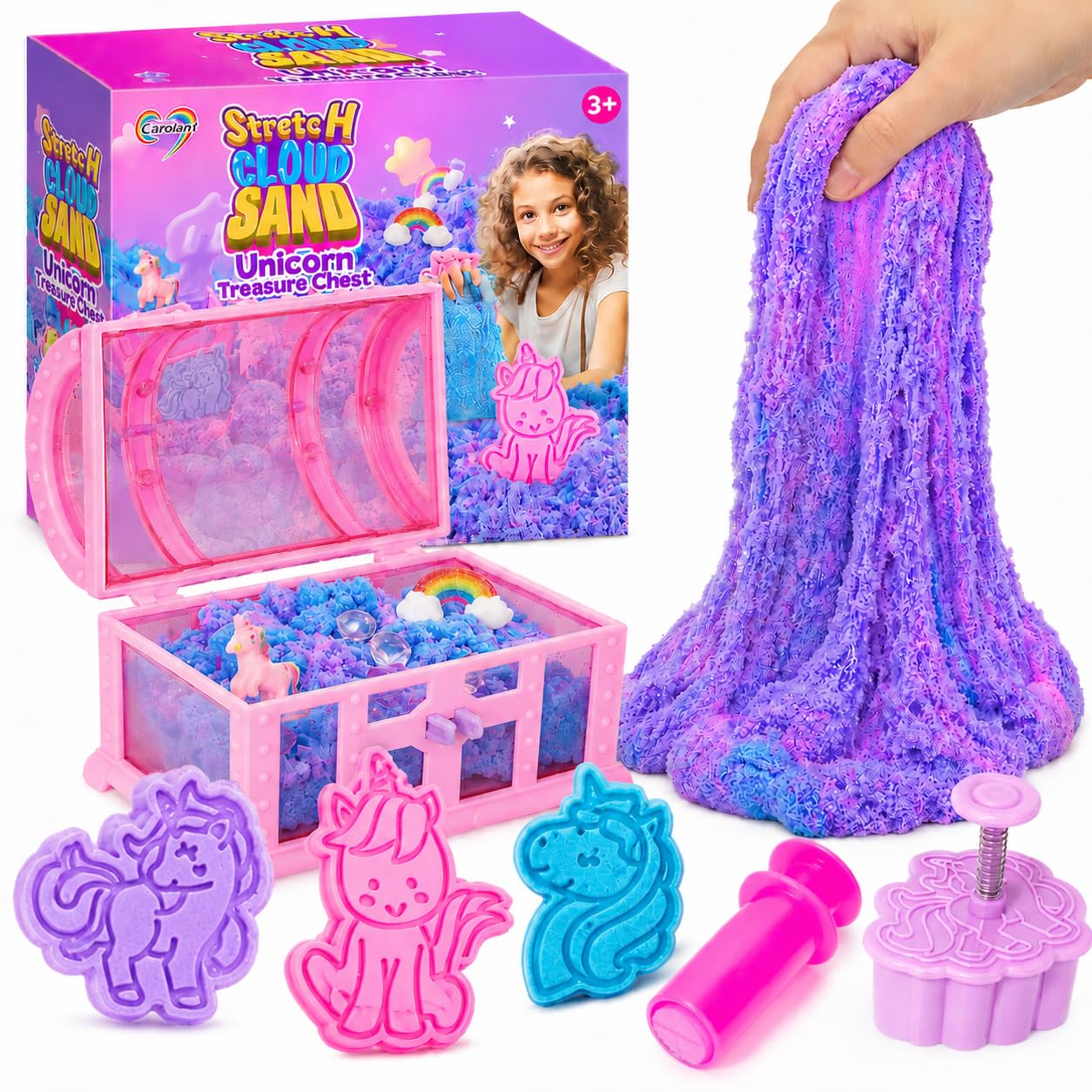Amazon.com: Carolart Unicorn Cloud Sand Sensory Kit, Sand Toys for