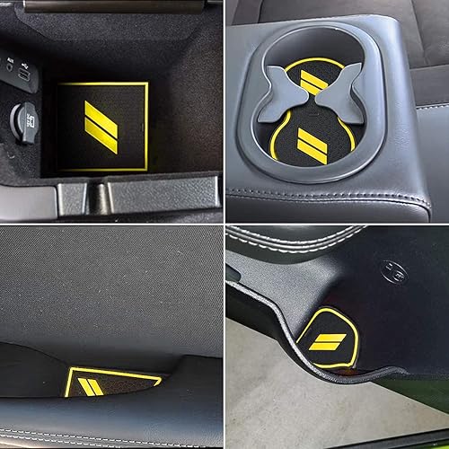 Miniatura 10 de Auprite Alfombrillas antipolvo para Dodge Challenger accesorios 2015 2016 2017 2018 2019 2020 2021 2022 2023, se adapta a la medida forros de