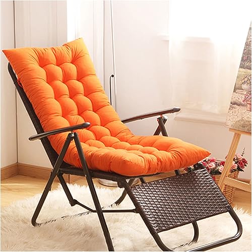 Valink Cojines de cojín para tumbona, Cojines para tumbonas de jardín, Cojines de verano para silla mecedora con lazos, antideslizante, sobrerelleno