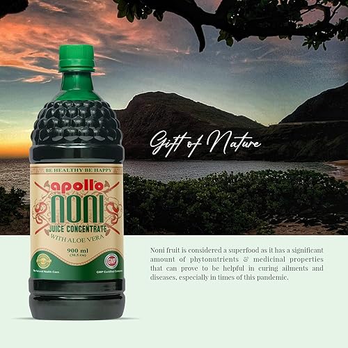 Miniatura 2 de Juice Organic 100 Pure Original y Auténtico Hecho de Extracto de Fruta Noni, bebida de bienestar diario totalmente natural, 30.5 onzas líquidas