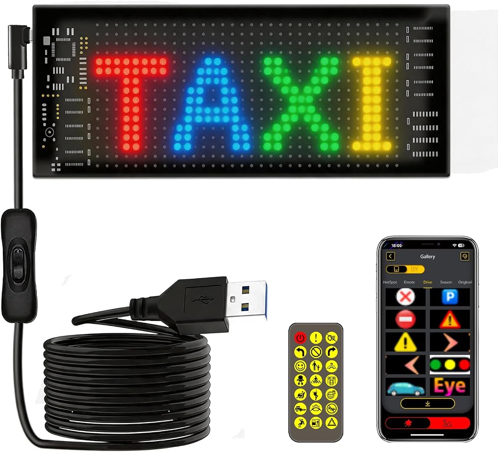 LED Sign for Car Taxi