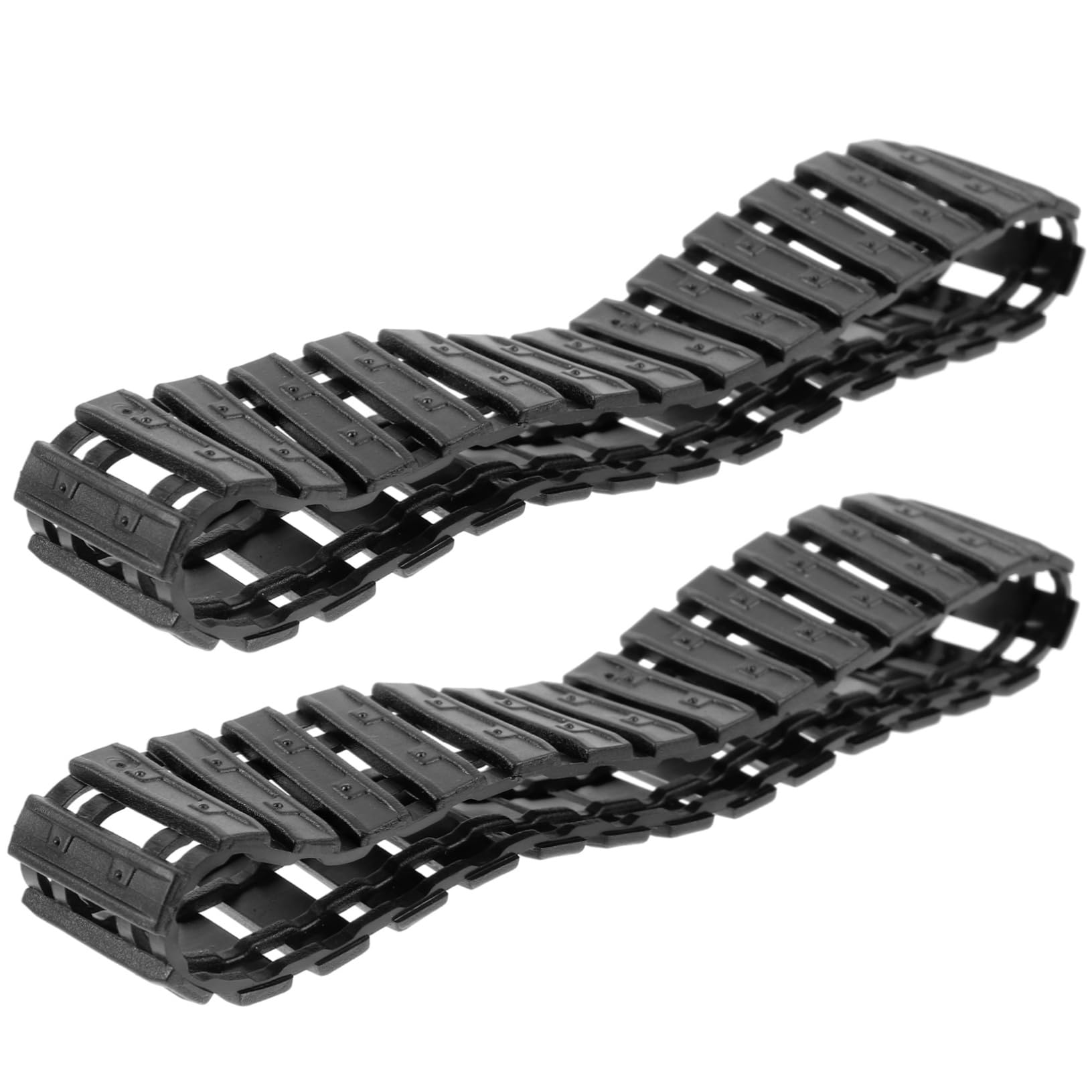 ORFOFE Replacement Plastic Tank Tracks DIY Tank Chassis Tracks for Rc Robot Tank Car Toy