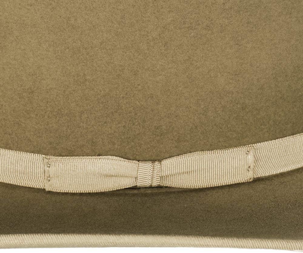7X Pecan/Bean Belly Bound Edge 4-1/2 Brim Open Crown Felt Cowboy Hat Pecan - Image 4