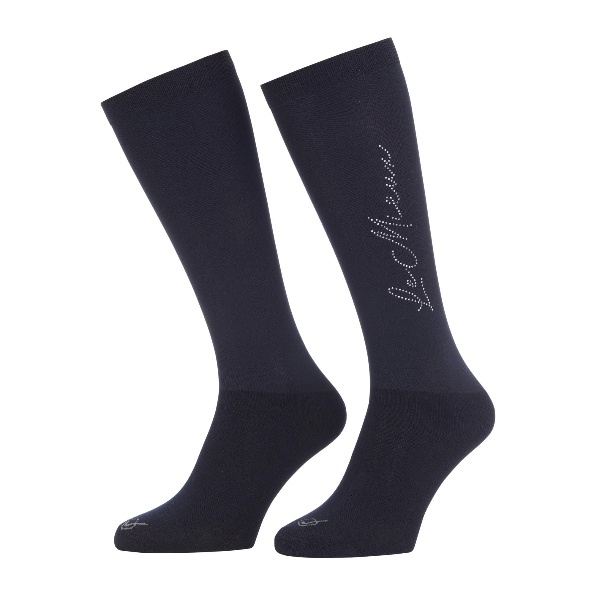 LeMieux Sparkle Competition Sock - Navy Blue