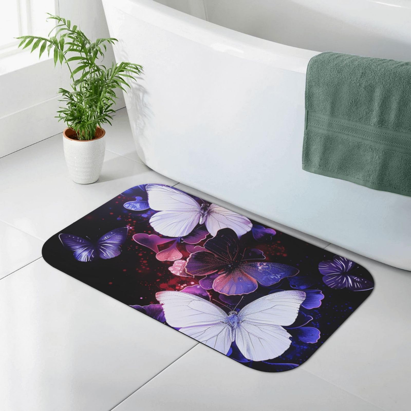 Tapis de salle de bain antidérapant haute absorption 80x50cm