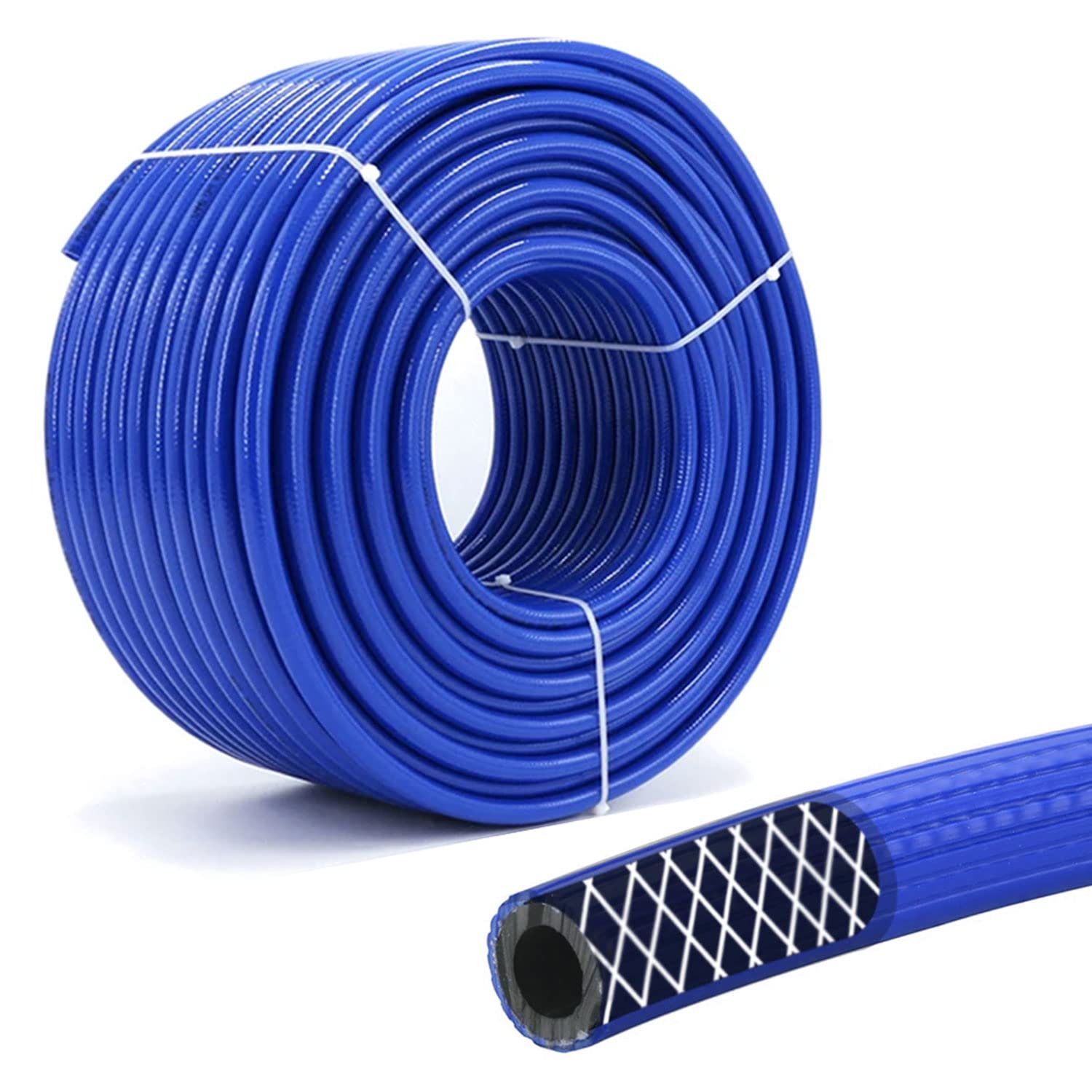 Badem10 10 Metre Çelik Kompresör Hava Hortumu 8 mm Thermo Hortum Mavi
