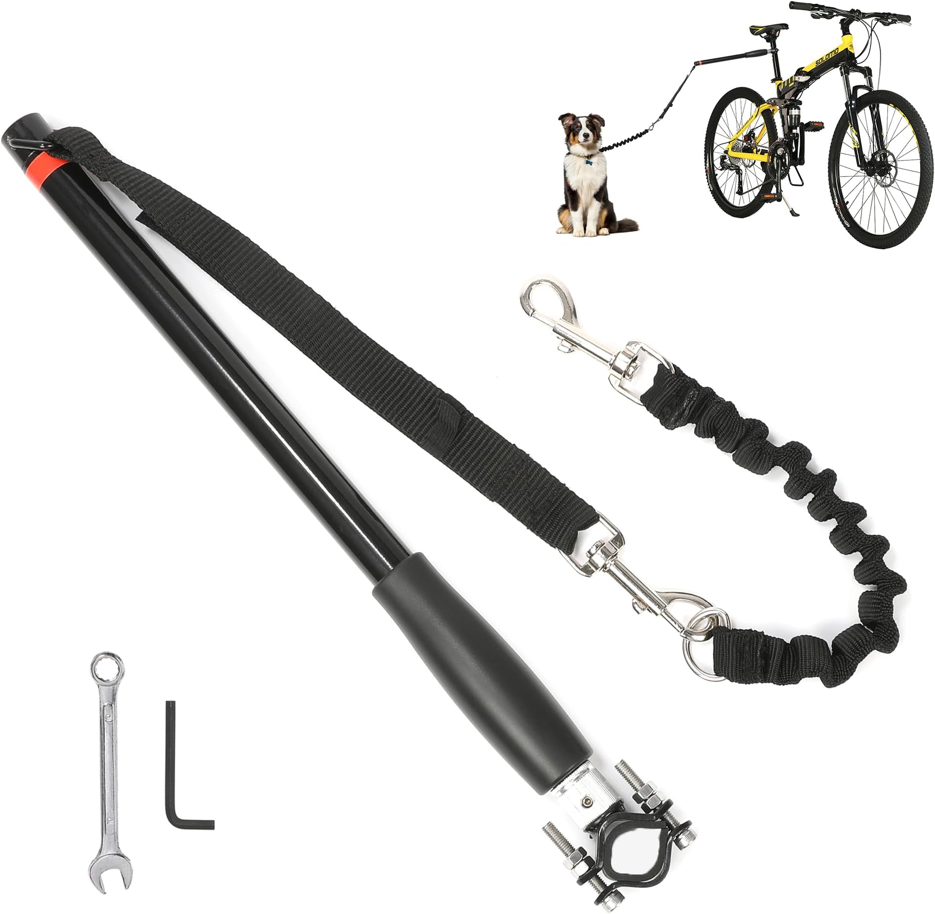 wefaner Dog Bicycle Exerciser Leash Hands Free Bicycle Dog Leash