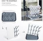 Termichy Sac de séchage pour biberon : grand porte-biberon vertical - Space Épargnez le sac de dragage pour les biberons et le nettoyage des pièces de pompe (Gray)