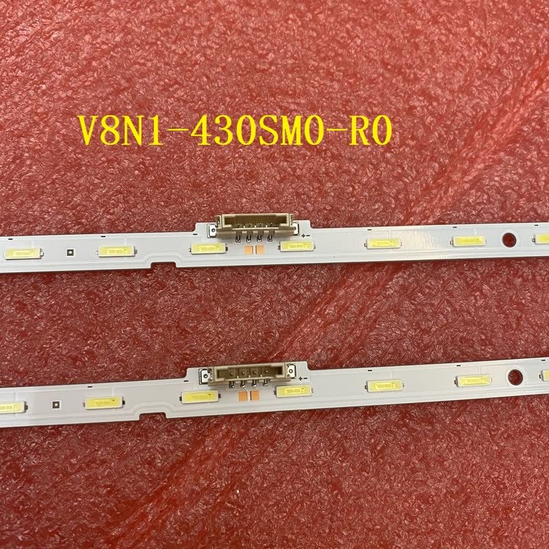 Tira De LED for Iluminación Trasera Compatible Fit For Samsung UE43NU7025 UE43NU7190U UE43NU7025K UE43RU7100 UE43RU7200 UE43NU7125K UE43RU7190U UE43NU7092U(4 PCS For 2 TV)