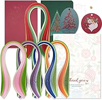 Vista 4 de JUYA Kit de fabricación de tarjetas de felicitación Quilling Mega Pack 10 Kits diferentes