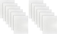STFLinen Pack of 12 White Cotton Blend Bath Mats 18x25 Inches - Lightweight Quick Dry Hotel Quality Shower Towels