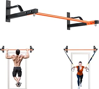 2026 Upgrade Pull Up Bar Wall Mounted - 600 lbs Heavy Duty Strength Training Pull-Up Bars, Ideal Rogue Pull Up Bar for Home and Commercial Gym, Easy Installation Chin Up Bar, Versatile Garage Pullup Bar