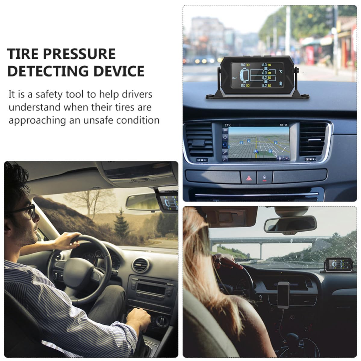 Sistema de Monitoreo de Presión de Neumáticos 6 Ruedas Tpms