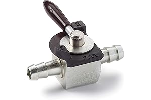 Oregon Inline Fuel Shut Off Valve, a Quarter-Inch-Sized, Gray Ball Valve, Model 07-403