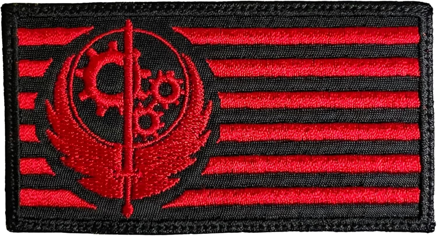 Fallout 4 Brotherhood of Steel Flag Patch Funny Tactical Morale Embroidered Patch