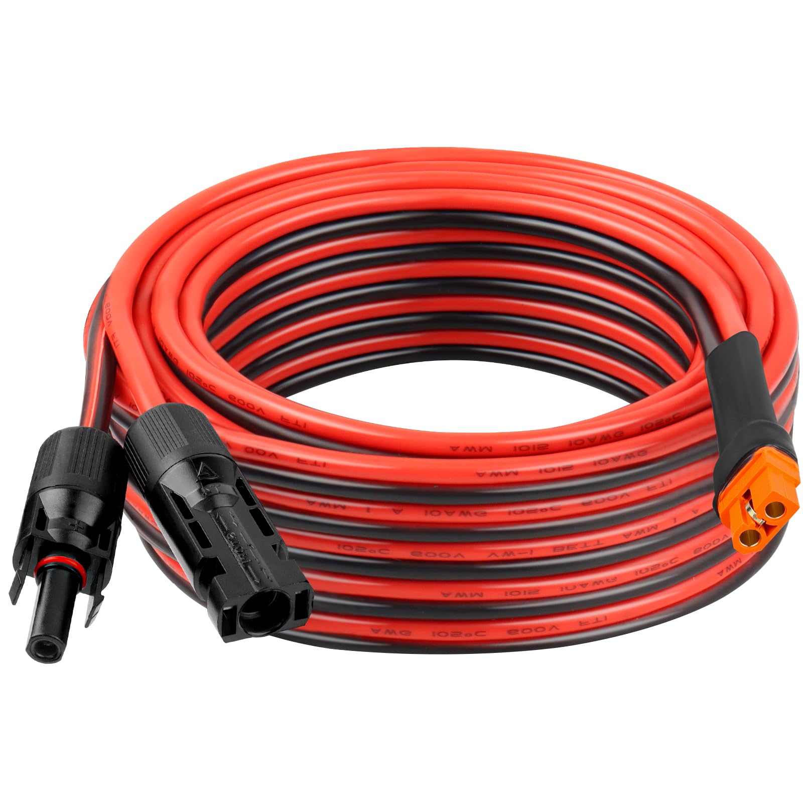 10AWG Kabel przedłużający do XT60i 30ft 3 6 10 35 50 75 100 stóp Kabel adaptera o wysokiej wytrzymałości Kabel XT60i do przenośnej elektrowni Panel słoneczny RV Bateria