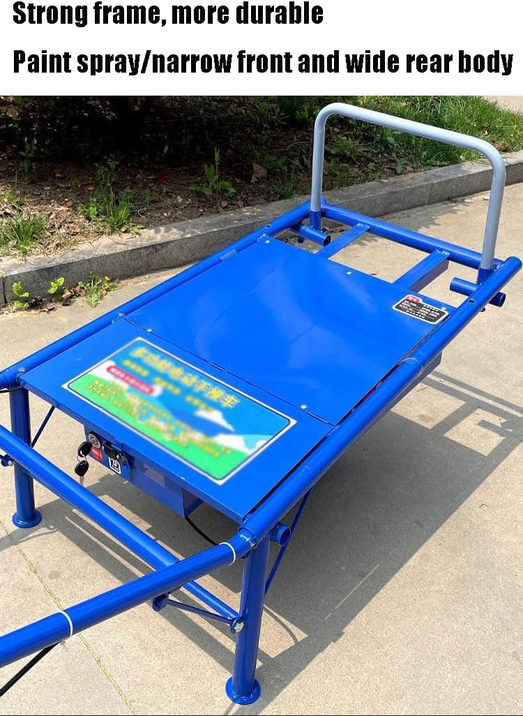 Electric cart's strong blue frame