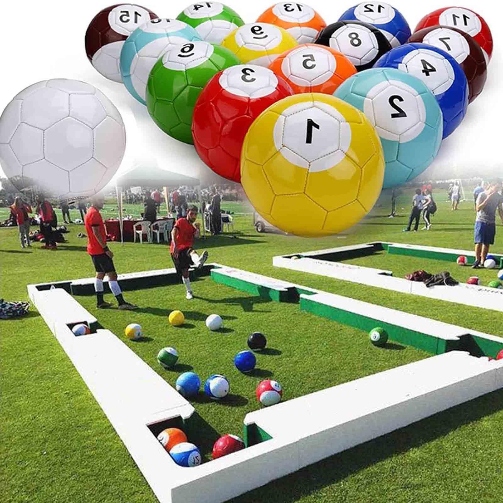 16 Stück Snook-Fußball, Billard-Snooker-Fußball, verschleißfester Snooker-Ball, riesiger Snooker-Fußball, Straßenspiel, Sport, Unterhaltung für Erwachsene im Freien, Geschenk für Erwachsene, 20cm