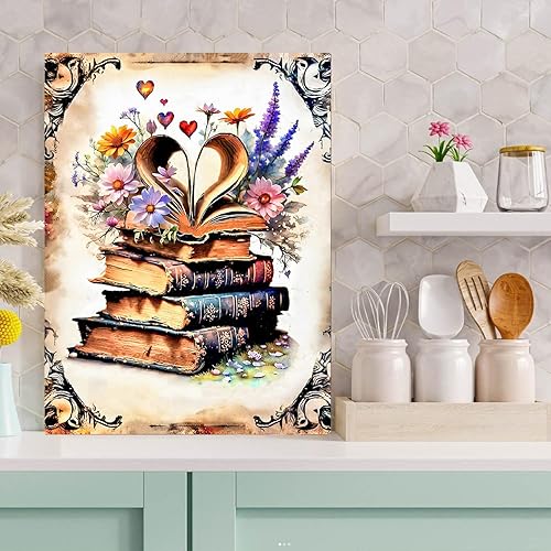 Miniatura 112 de Meothan Kits de pintura de diamantes 5D para adultos, kits de pintura de diamantes de castillo para principiantes, arte de gema de taladro completo