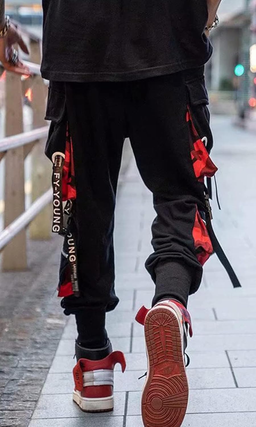 Men's Jogger Pants Techwear Hip Hop Harem Pants Streetwear Tactical Track Pants with Drawstring - Image 5