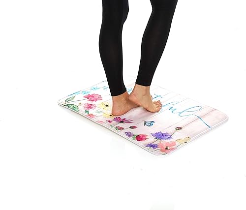 Miniatura 3 de Comfort Cushion - Alfombrillas de cocina antifatiga (paquete de 2) (madera floral agradecida)*