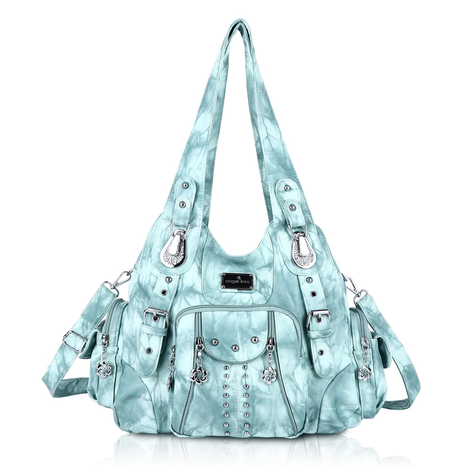 Angel Kiss Purses for Women Soft PU Leather Large Hobo Bags for Women Shoulder Bag