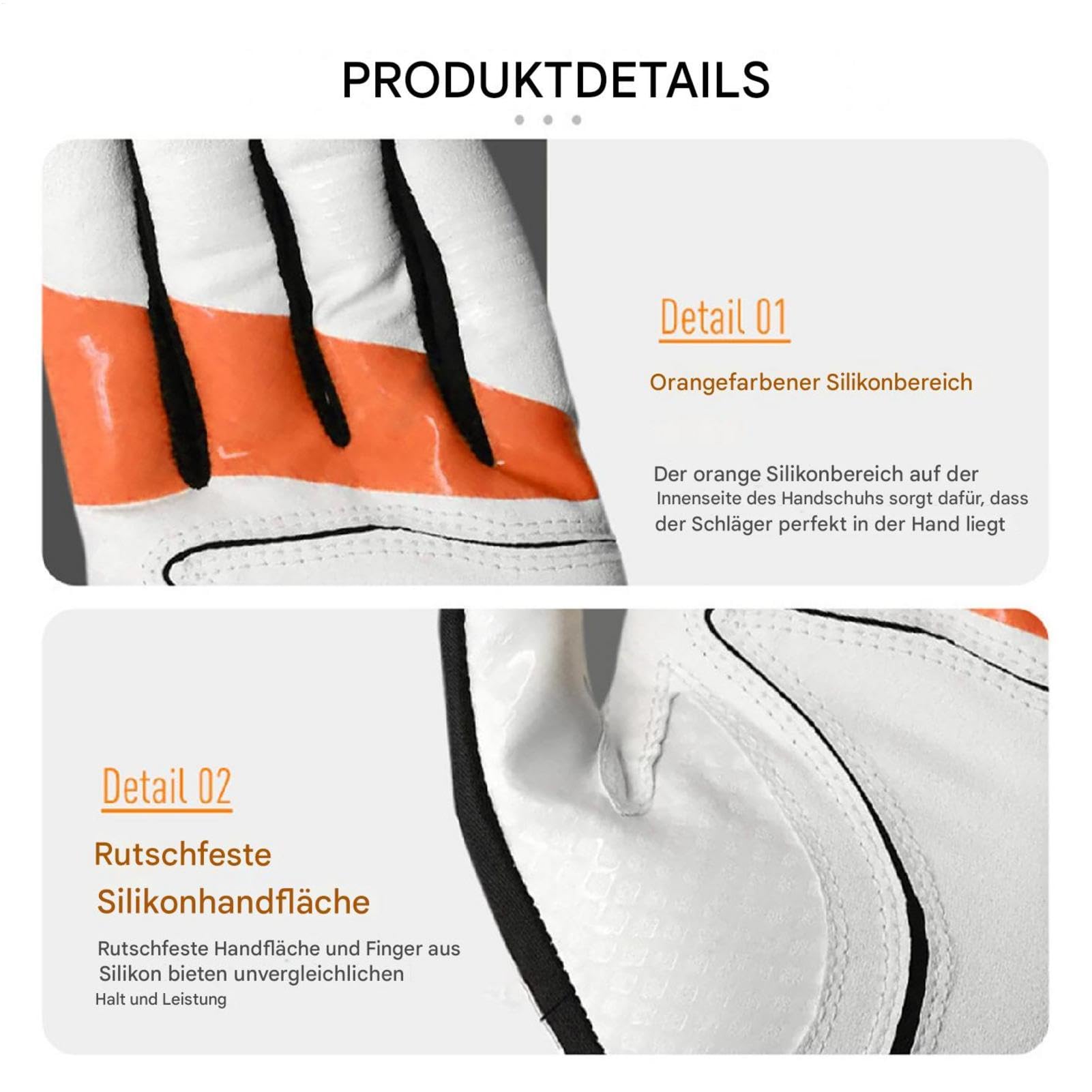 Guanto da golf, guanto da allenamento da golf, guanti da allenamento per impugnatura, aiuto per allenamento swing, guanto sinistro per allenamento da golf con attacco per migliorare lo swing e la
