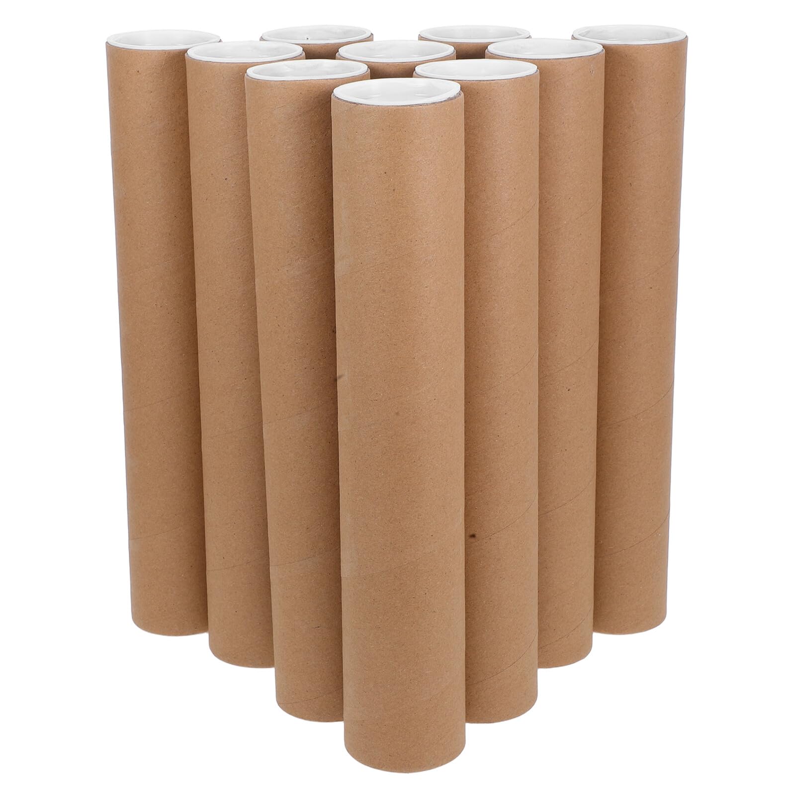 VALICLUD 10pièces Tubes Expédition Carton Kraft pour Envoi Stockage de Dessins Affiches et Documents