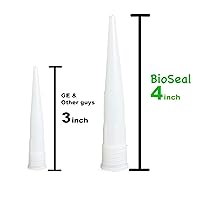 Vista 2 de Clear BioSeal - Sellador de silicona 100% de uso general, impermeable y sin olor, cartucho de 10.1 onzas, transparente, (paquete de 1)