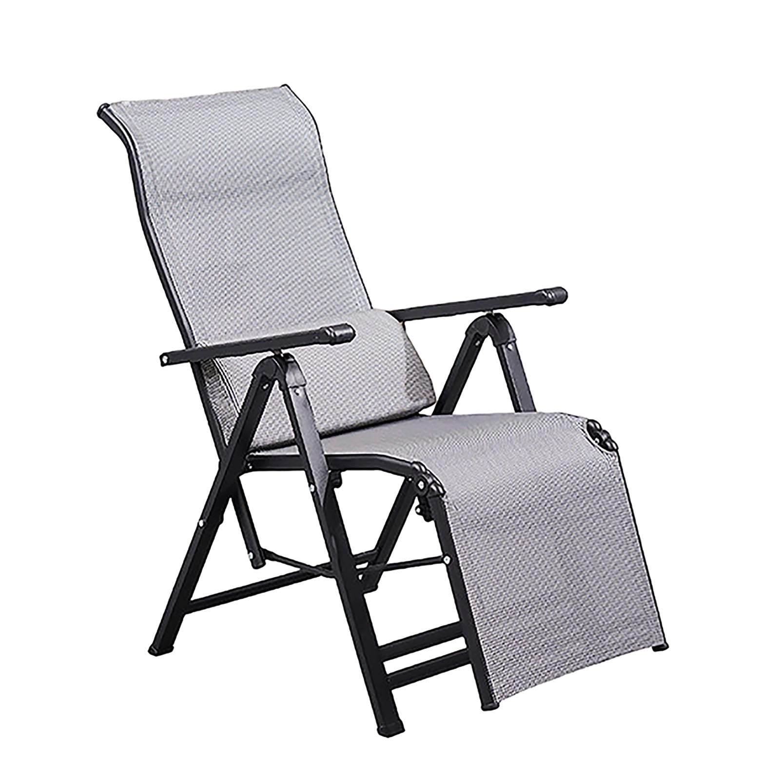 Chaise longue d'extérieur robuste pliable pour éviter le mal de dos