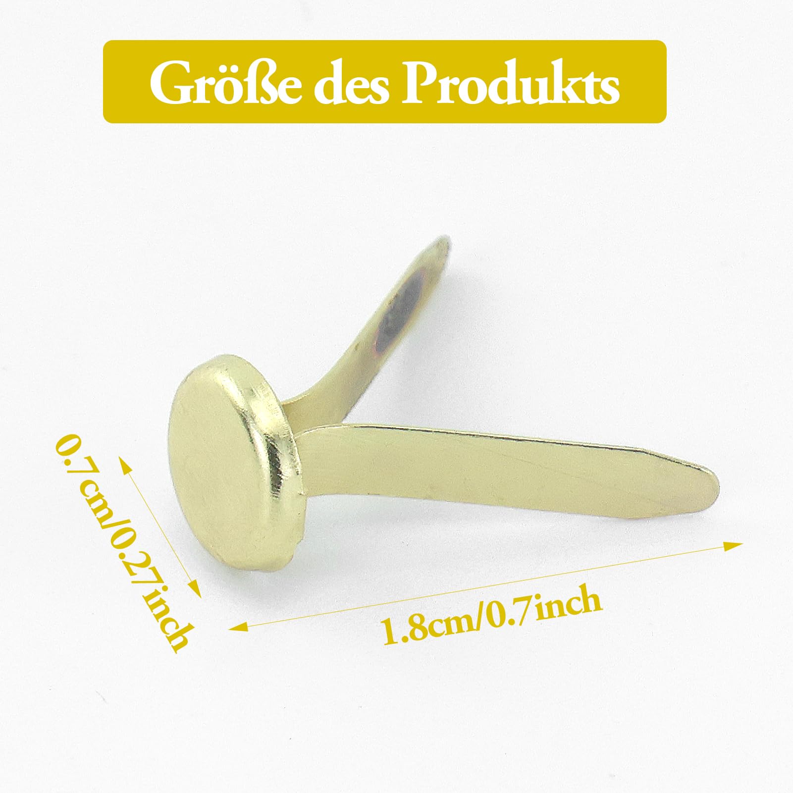 Mini Spille Dorate 120 Pezzi, Fermacampioni Piccoli per Carta, Oro, Forniture per Ufficio