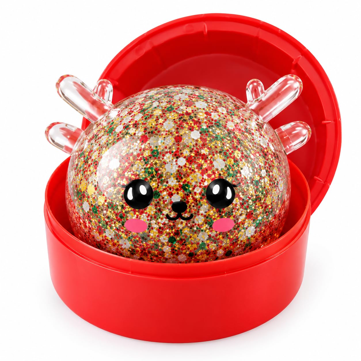 Squishy Dumpling Toy,Christmas Reindeer Squishy Toy,Color shipped at random