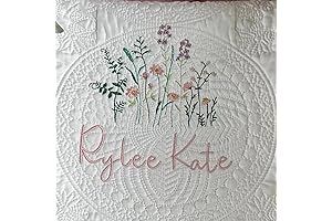 Wildflower Nursery Baby Quilt: A Birth flower Blanket Sprinkled with Love for...