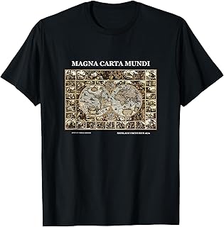 Carta Magna Mundi Nicolaus Vischerius 1670 Geografía Camiseta