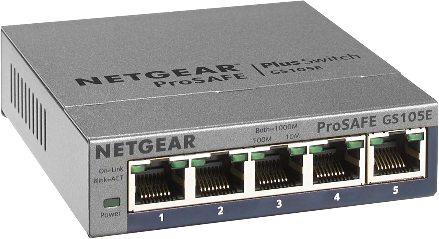 NETGEAR 5-Port Gigabit Ethernet Easy Smart Managed Switch (GS105Ev2)