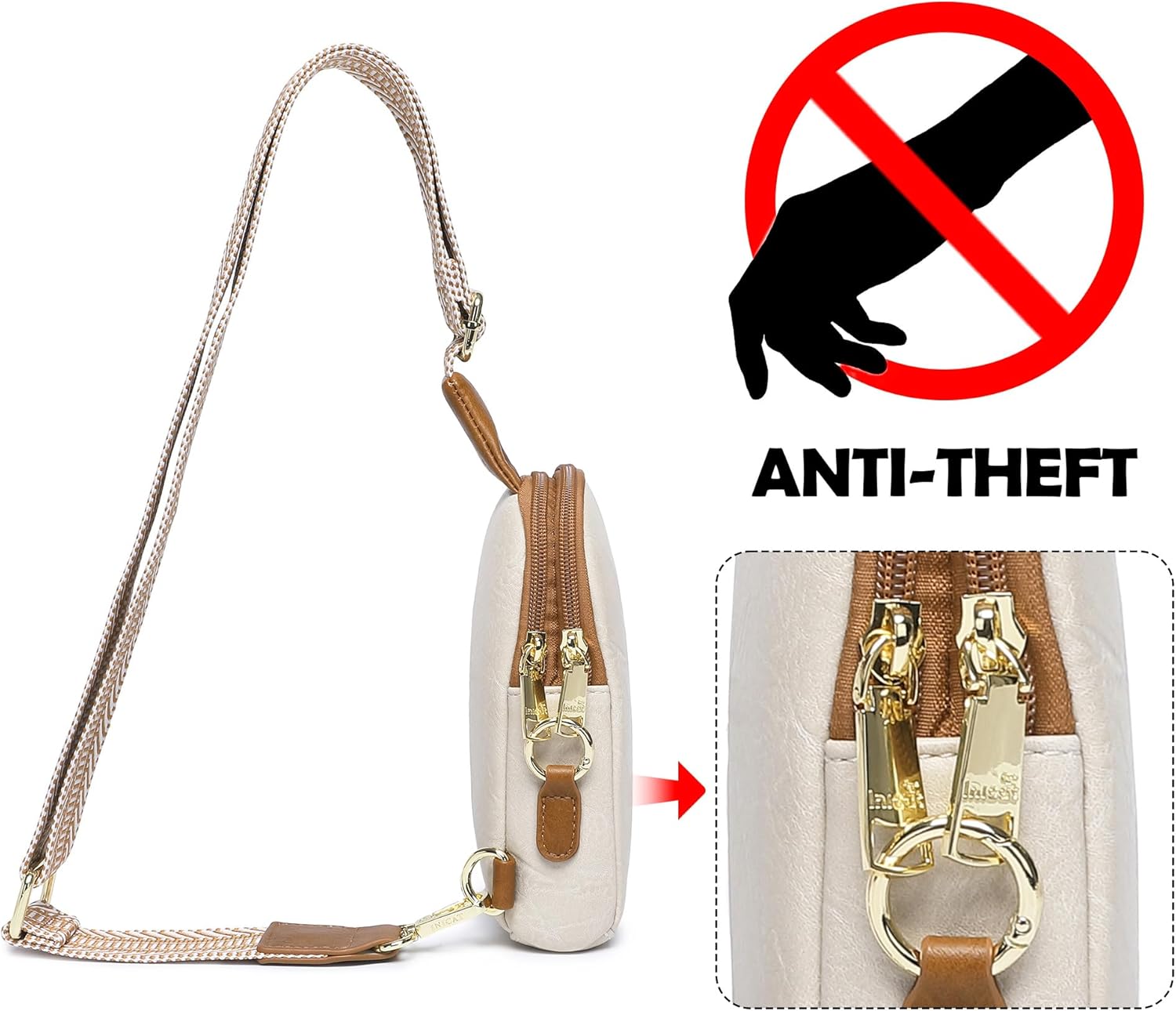 Small Anti Theft Crossbody Bag for Women, Lightweight RFID Sling Bags for Everyday Mini Phone Purse Casual - Image 2