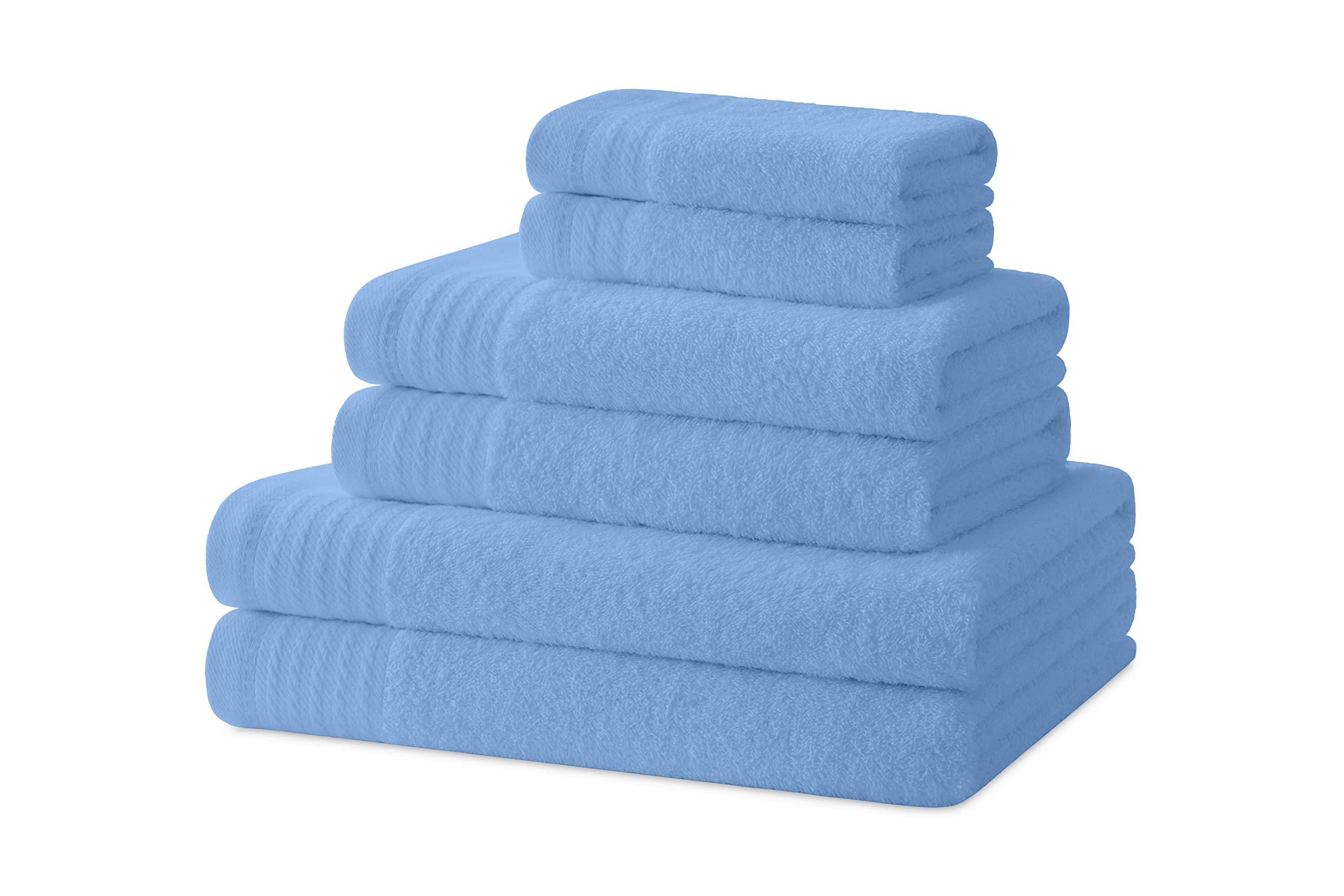 Degrees home - Bath towels - Towel set - 2 shower towels, 2 hand towels and 2 bidet towels - 100% cotton - 480 g/m2
