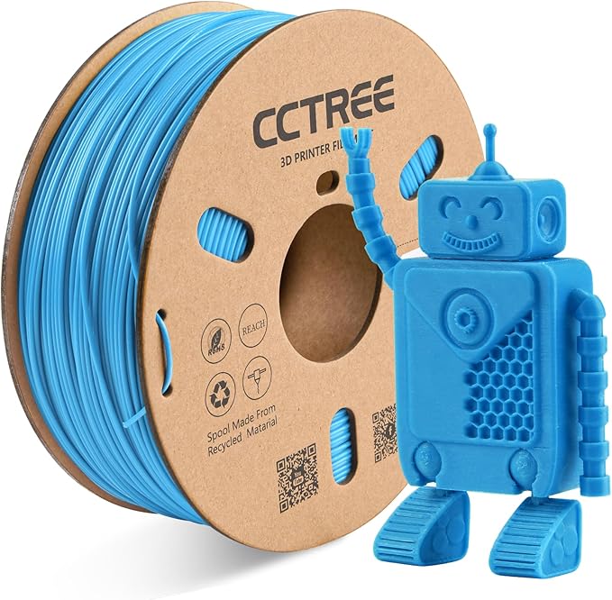 3D Printer High Speed ABS Filament 1.75mm, ABS 1kg Spool (2.2lbs) Excellent Resistance, Odorless Strong&Durable Accuracy±0.03mm Easy Printing for Bambu...