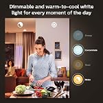 Philips Hue 40W B39 Candle-Shaped LED Bulb - White Ambiance- 1 Pack - 450LM - E12 - Indoor - Control with Hue App - Compatible with Alexa and Google Assistant