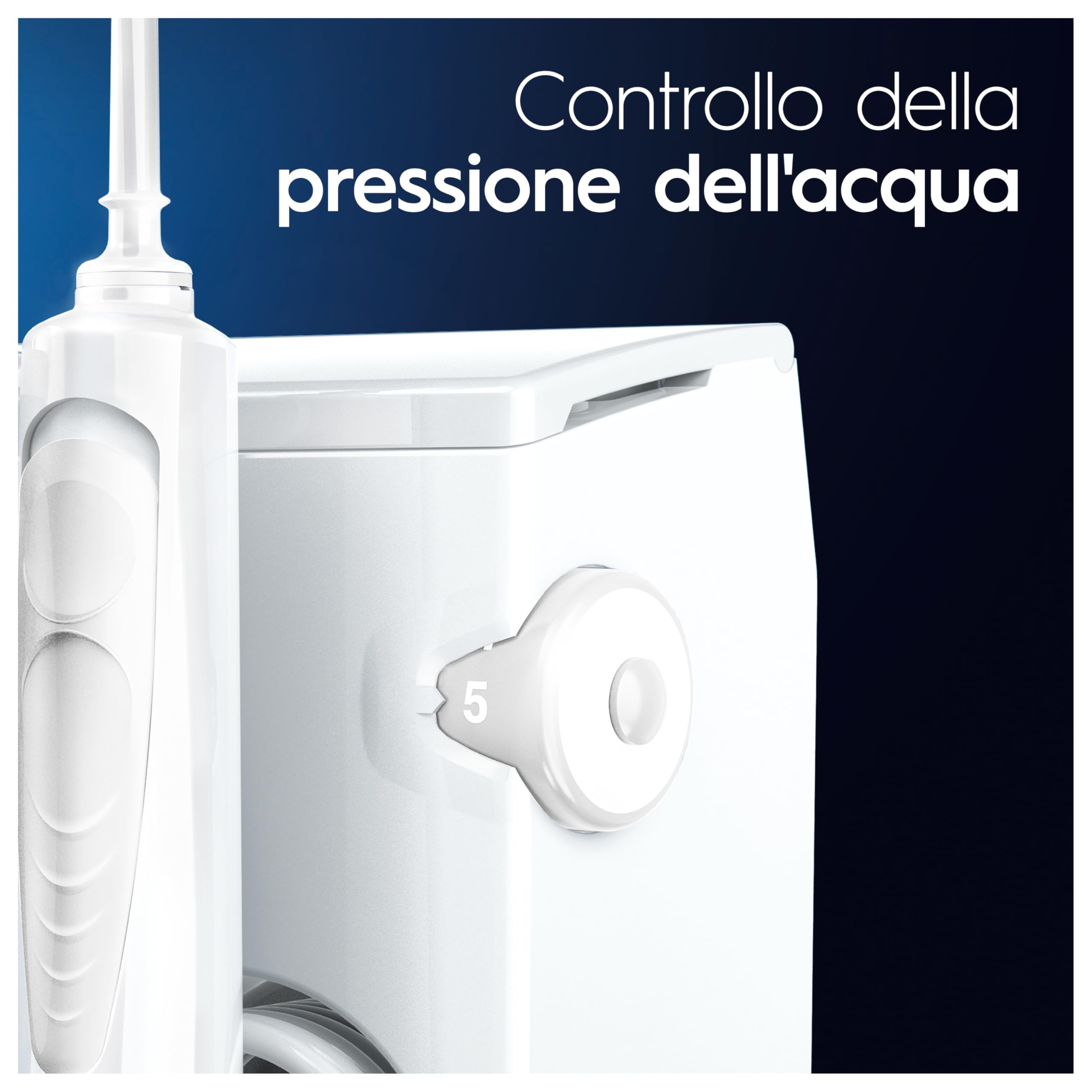 Oral-B Idropulsore con 1 Beccuccio Oxyjet, 1 Beccuccio Con Getto D’acqua, 1 Spazzolino Elettrico IO4, 2 Testine Di Ricambio. 1 Idropulsore
