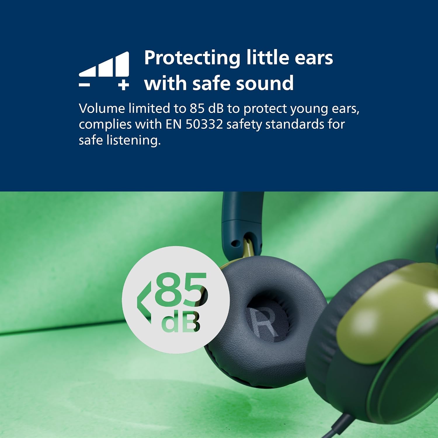 Philips TAK2000MP 2000 Series On Ear Wired Kids Foldable Headphones - Volume Limited, Audio Sharing, 3.5mm and USB-C Cable Included - Magenta Purple
