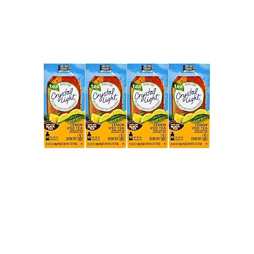 Vista 83 de Crystal Light On The Go Peach Mango con mezcla de bebidas de cafeína, caja de 10 paquetes (paquete de 8)