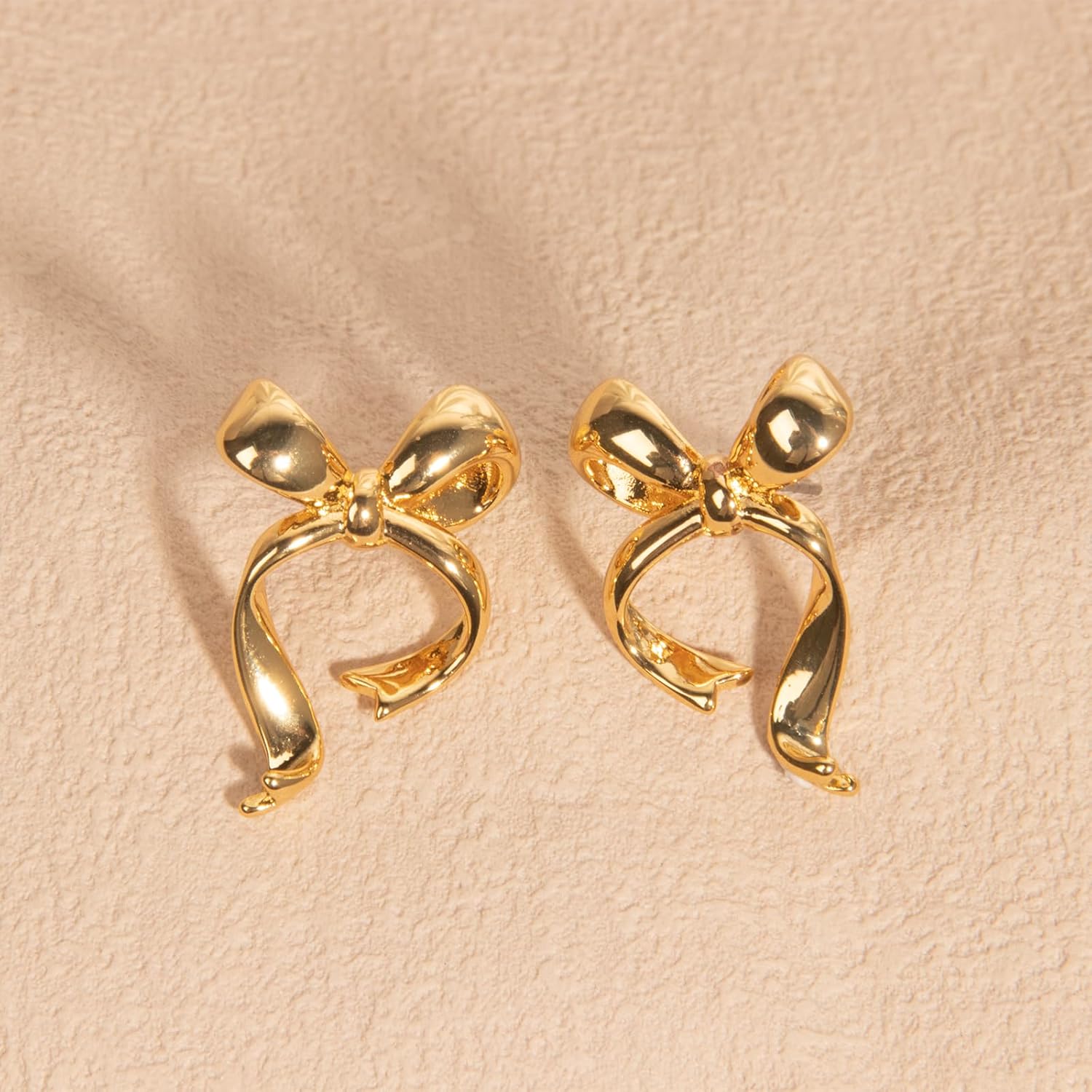 Gold Silver Bow Drop Earrings for Women Long Tassel Chain Bow Earrings Ribbon Bowknot Dangle Earrings Jewelry Gifts - Image 5