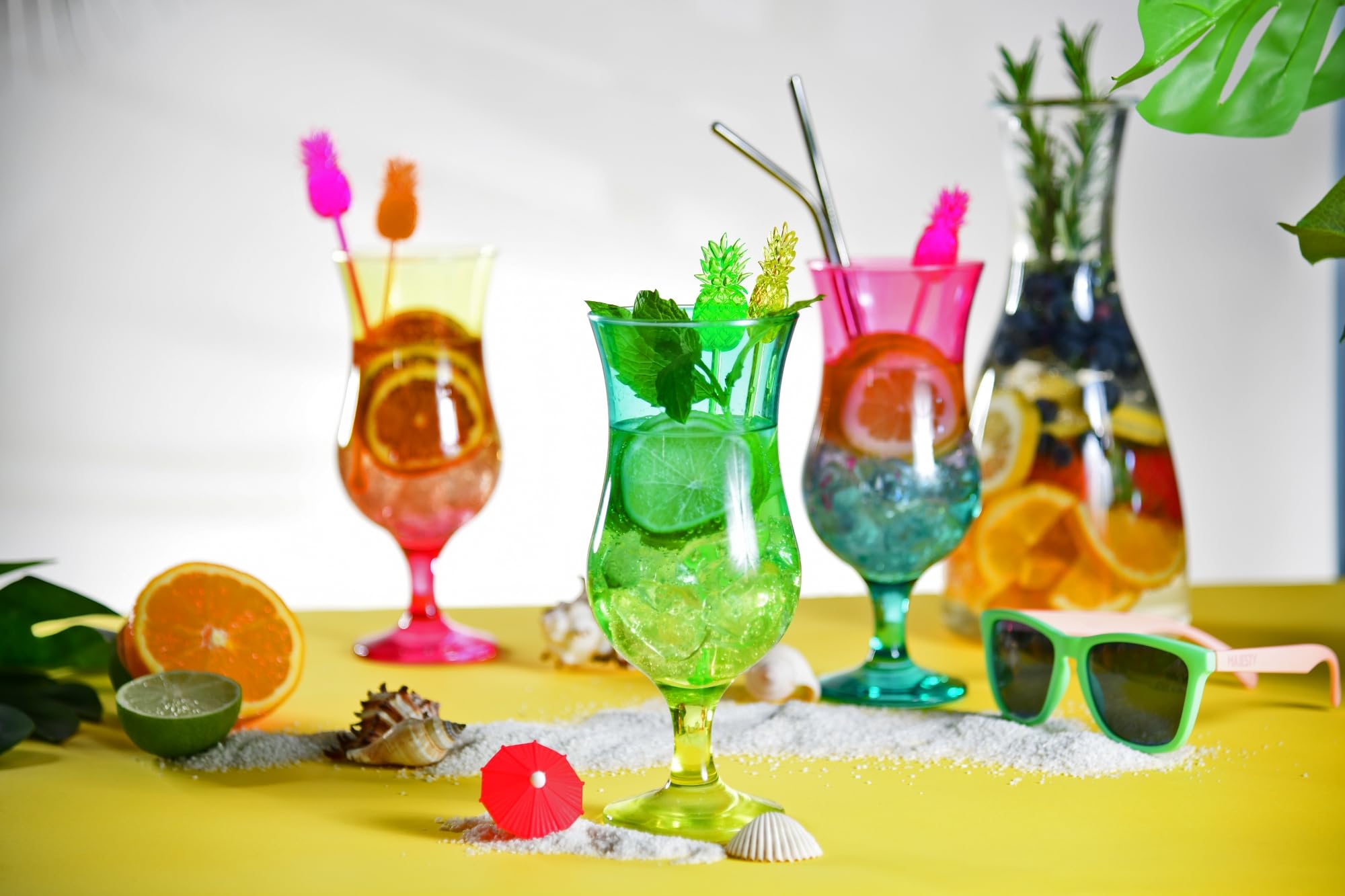 Glasmark KROSNO, 420ml, Zestaw 6 szt., Kieliszki do koktajli i long drinków, Kieliszek Pina Colada, Szklanki imprezowe